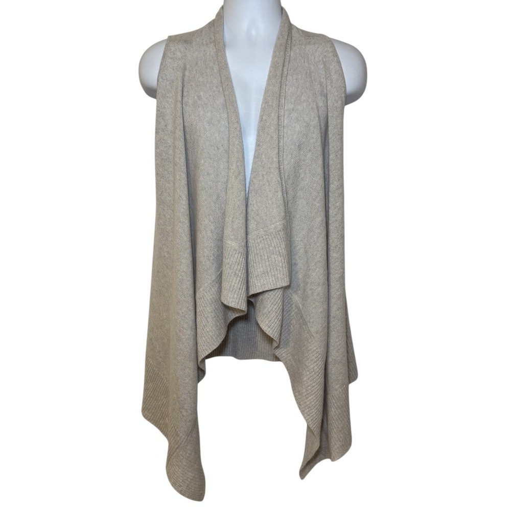 C By Bloomingdales Cashmere Open Front Cardigan Women's S 100% 2-Ply Cashmere